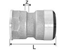 Industrie-Übergang mit IG 15 mm - 3/4" 8821.1509 - SudoFIT-Formstücke