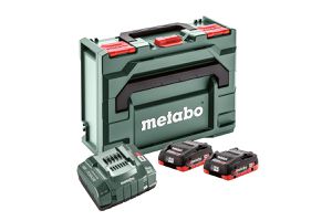 Basis-Set LiHD 4.0Ah Metaloc 18V, LiHD, 2 x 4.0Ah, + Ladegerät in metaBOX - Metabo Maschinenzubehör