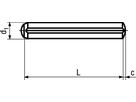 Zylinderkerbstifte KS 3 Stahl BN884 DIN1473 1x5 - Bossard Schrauben