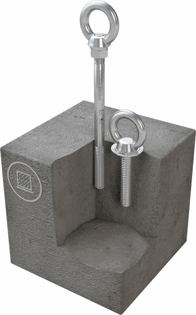 Anschlagpunkt zum Einkleben in Beton L3-B-0-100 ABS Lock III-B - ABS Absturzsicherung