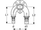 Doppelanschlusswinkel 90° 1/2"-20-26mm 603.274.00.5 - Geberit-Mepla-Formstücke