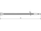 Kabelbinder FASTEKS® PA 6.6 natur BN20308 3,6 x 150  a 100 - Kabelbinder PA