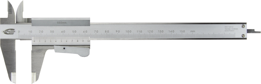 VOGEL Messschieber mit Klemmhebel L= 150mm/0.02mm, INOX - Längenmessen