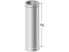 Alkon Rohrelement d 130 mm L=1000 mm 6KDR1020130 - Kaminsystem V4A doppelwandig