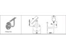 Wandkonsole Auflager beweglich versetzt 42.4 mm links geschliffen 1.4301 - INOXTECH-Handlauf-/Geländer-System