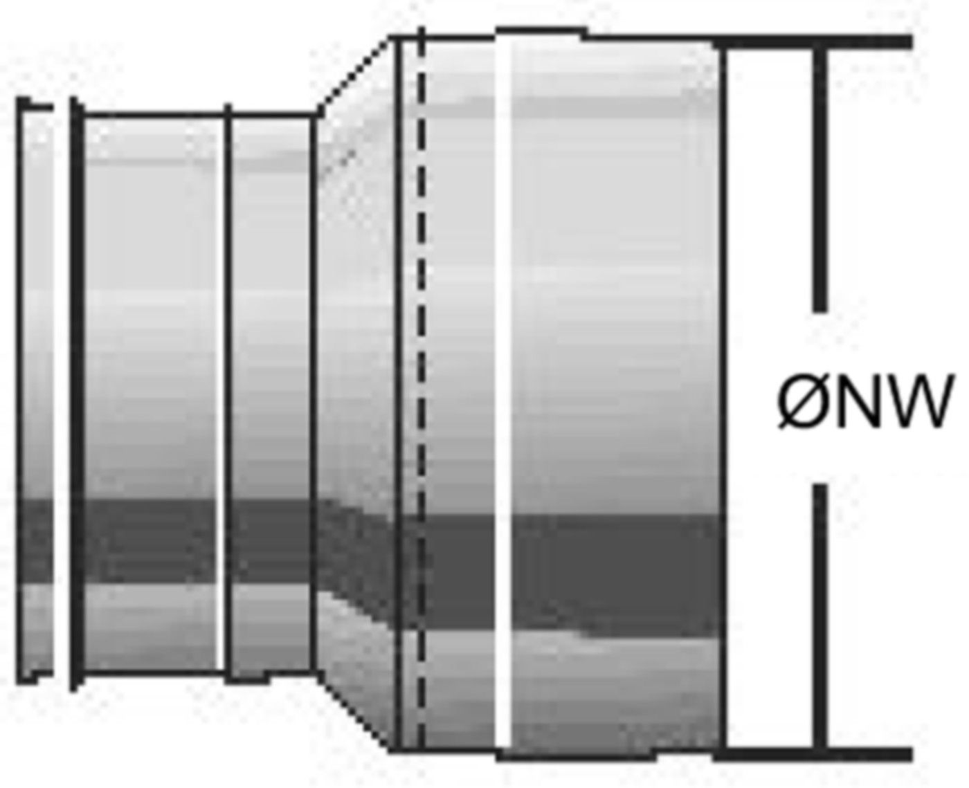 Alkon Kaminrohr-Reduktion d 180-150 mm 6KRED180150 - Kaminsystem V4A einwandig