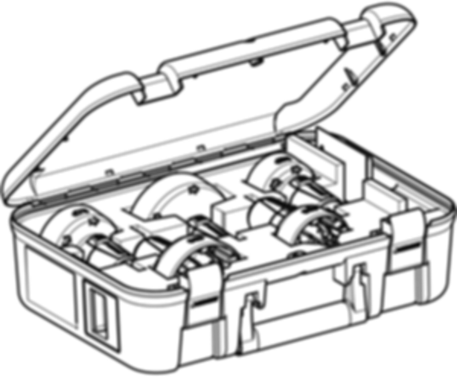 Set Rohrschaber in Koffer 56-110mm 359.916.00.1 für PE und Silent - Geberit Werkzeuge und Zubehör