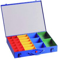 ECO-SYSTEM Sortimentkoffer, blau 440x330x66mm, OK66.23, 23 Kleinteilboxen - Werkzeugkoffer,Sortimentskoffer,Behälter