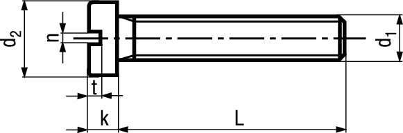 Zyl-Schr mit Schlitz St gedreht BN402 DIN84A M1,4x3 - Bossard Schrauben