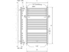 Handtuchtrockner BoLux gebogen BX 60/180 Breite 60 cm, Höhe 180 cm 1358 W - Borer Heizkörper-Programm