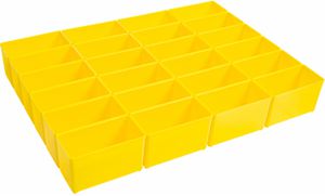 Insetbox B3 gelb BSS, Set à 24 Stk. 104 x 52 x 63mm für L-Boxx 102 und I-Boxx 72, 6000 - Werkzeugkoffer,Sortimentskoffer,Behälter