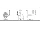 Wandkonsole ohne Auflage Schräge rechts geschliffen 1.4301 - INOXTECH-Handlauf-/Geländer-System