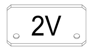 Auflagebleche schmale Ausführung 2V Ø 42.4 mm L 40 mm geschliffen 1.4301 - INOXTECH-Handlauf-/Geländer-System