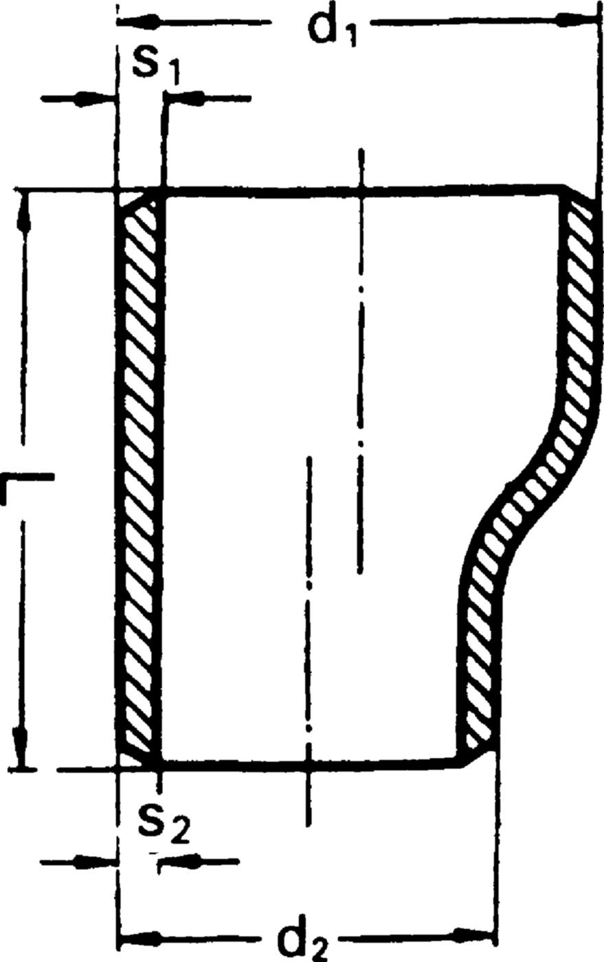 Reduktionen exzentr. 139.7 x 76.1 mm - Schweiss- T, Reduktionen, Sattelstücke