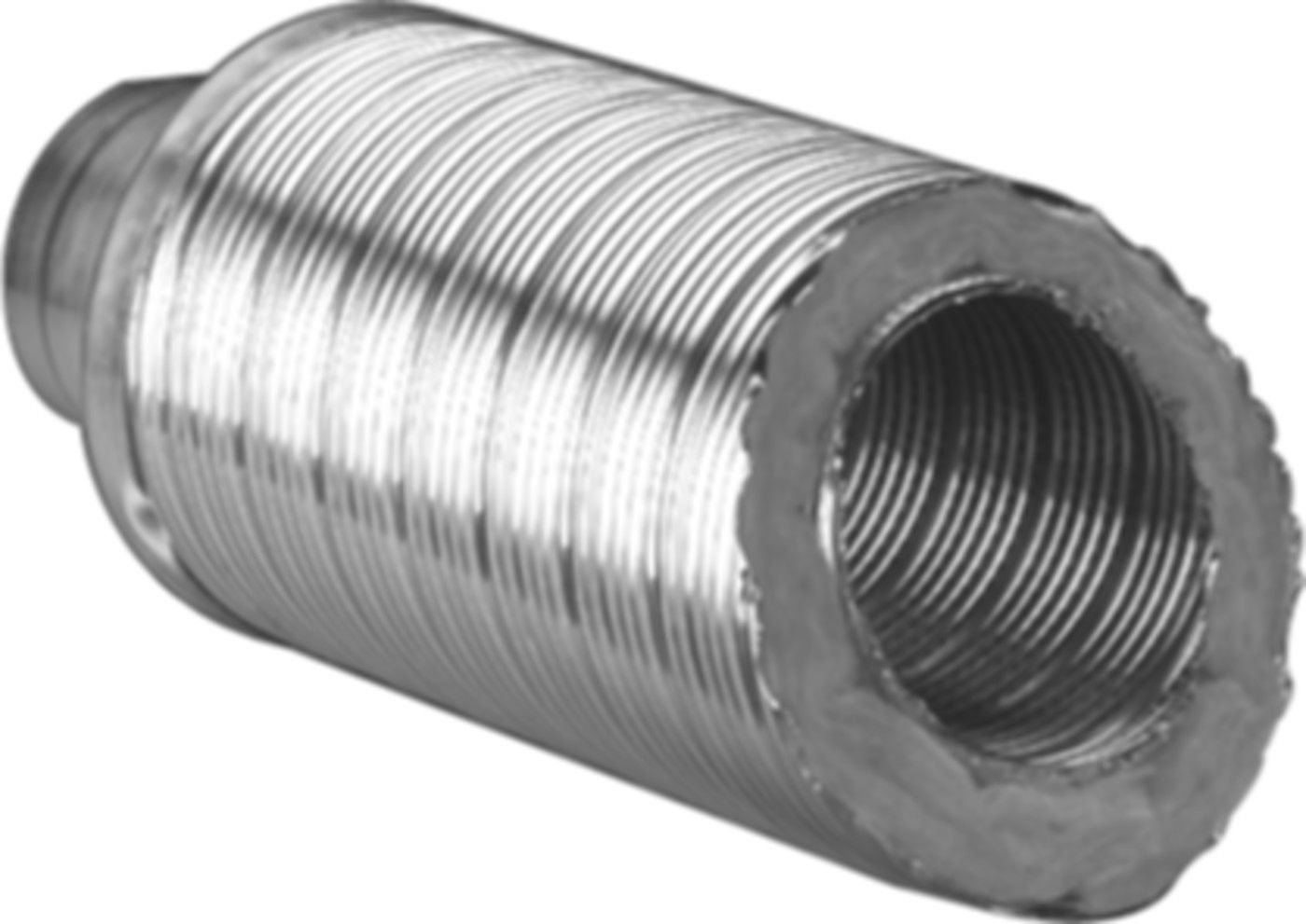 Telefonie-Schalldämpfer TSD 50 100/207 m/Glasfaserisolierung 50 mm, Länge 1 m - Flexible Lüftungsschläuche