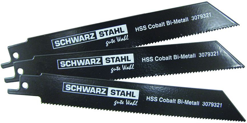 SCHWARZ STAHL Säbelsägeblatt, HSS 200x19x0.9mm,14Z", Bi-Metall Cobalt, Pack à 5 Stk. - Sägen / Trennen