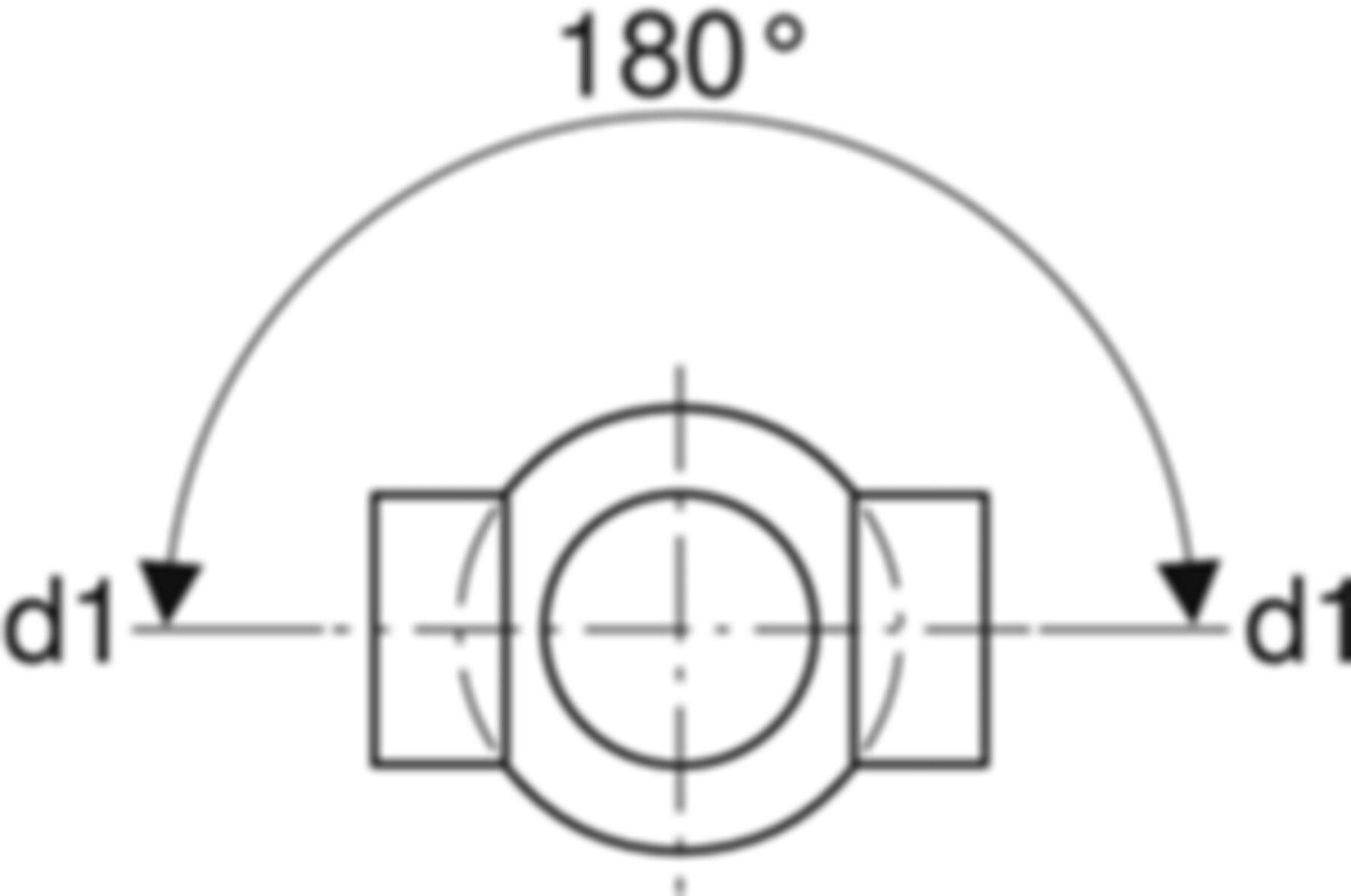 Doppelabzweig 180° 368.285.16.1 d 125/110mm - Geberit-PE-Formstücke