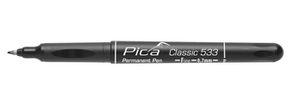 Pica Permanent Pen Classic 533 schwarz, 0,7mm, Finespitze F - Auszeichnen
