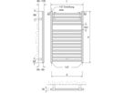 Handtuchtrockner BoLux verchr. BX 60/180 Breite 60 cm, Höhe 180 cm 950 W - Borer Heizkörper-Programm