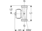 Temperatur- und Volumenstromsensor 1" Zu Hygienespülung 616.217.00.2 - Geberit Systemventile / Armaturen