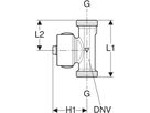 Temperatur- und Volumenstromsensor 11/4" Zu Hygienespülung 616.218.00.2 - Geberit Systemventile / Armaturen