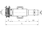 Einbauschlaufe Synoflex Baio 5346 DN 125 Spannbereich 132-155mm - Hawle Synoflex