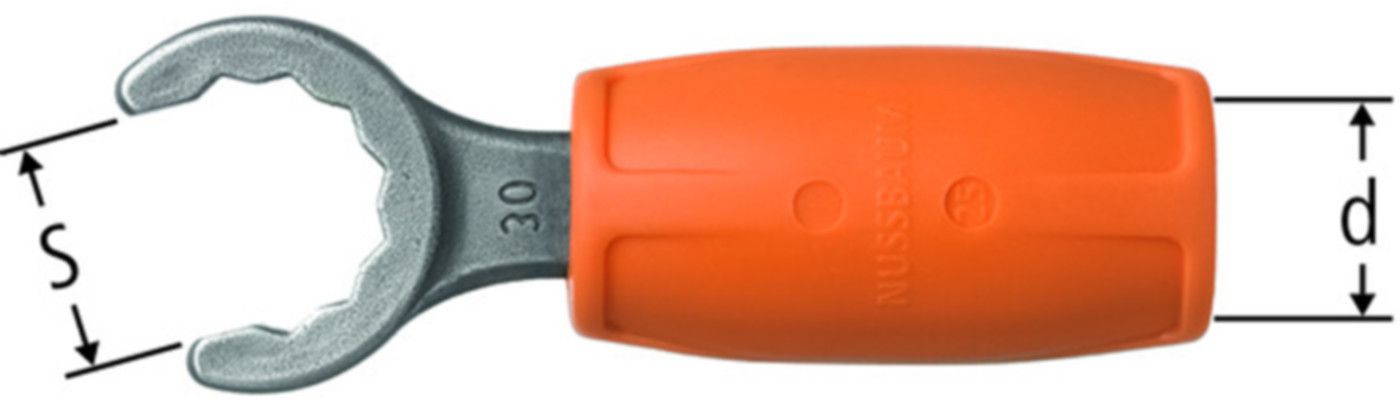 Ringschlüssel 25mm 85195.21 für Verteileranschluss, mit Markierlehre - Nussbaum Werkzeuge und Zubehör