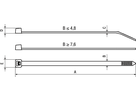 Kabelbinder Pan-Ty® schwarz BN20477 PLT3S-C0 - Kabelbinder PA