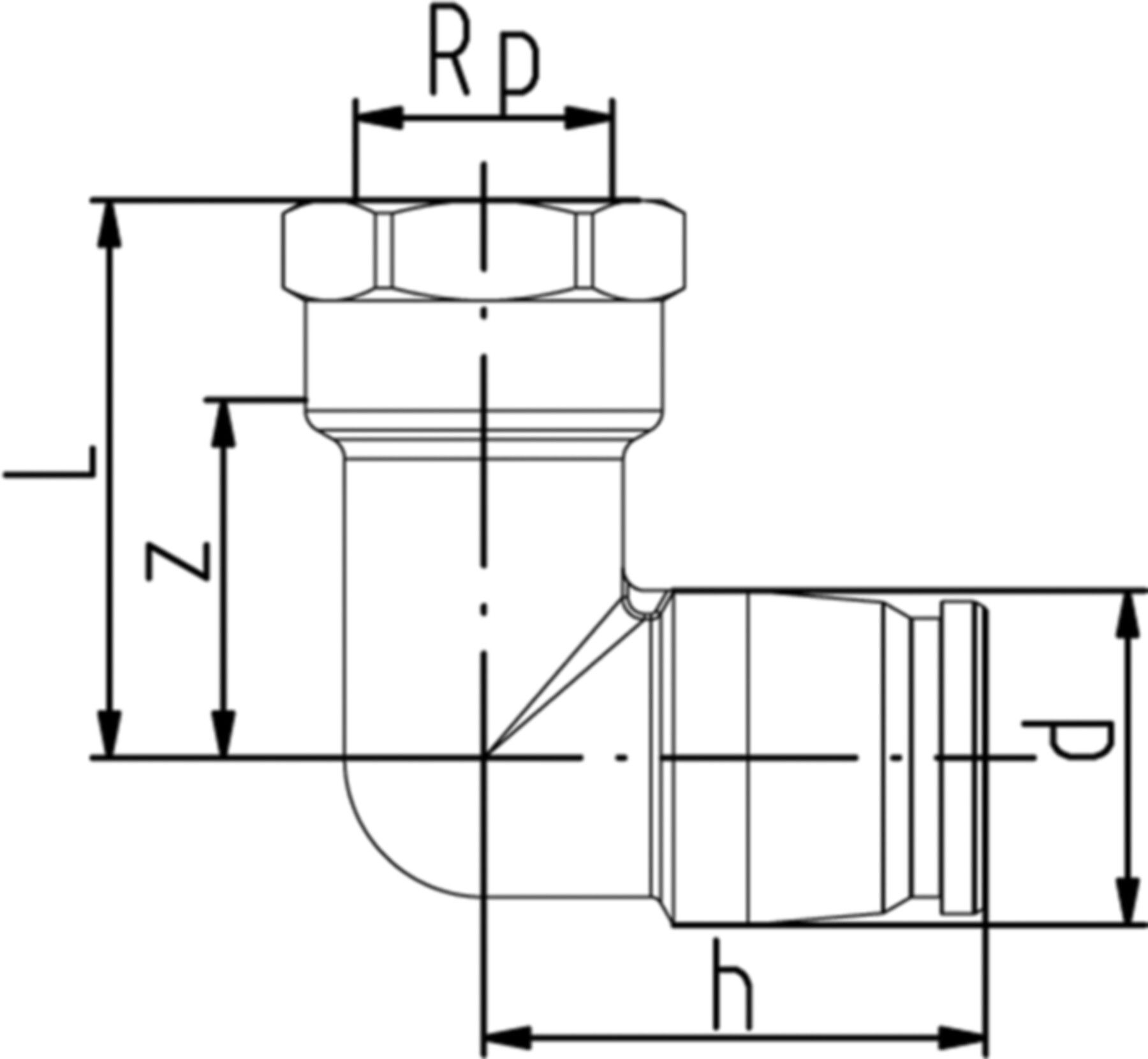 Übergangs-Winkel-Modul mit IG 16/20x3/4 762 101 290 (762 101 105) - GF I-Fit Formstücke + Werkzeuge