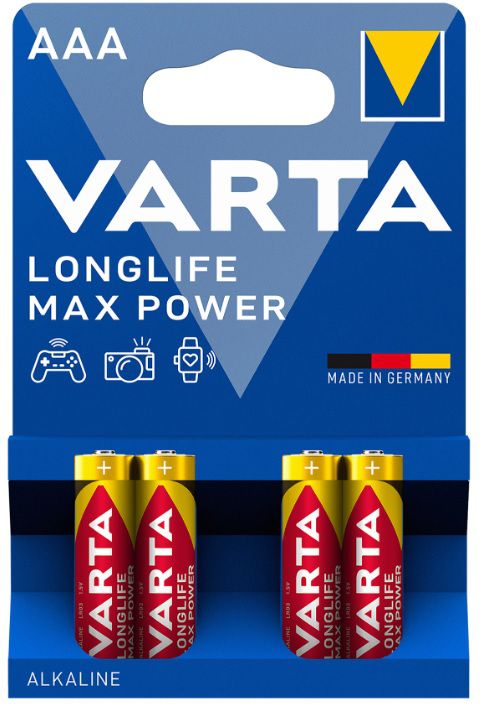 VARTA Batterie Max Power 1.5V LONGLIFE Micro AAA / 4703 / LR03 - Elektrozubehör