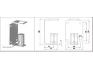 Pfostenhalter eckige Form 40 x 40 x 2 mm geschliffen 1.4301 - INOXTECH-Handlauf-/Geländer-System