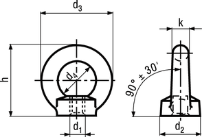 Ringmuttern St C15E vzb BN260 DIN582 M27 - Bossard Schrauben