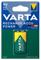 VARTA Batterie Power Accu 1x 9V / 6F22 (200mAh) - Elektrozubehör