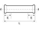 Langkupplung 18 mm C11AD - Eurotubi Press-Formstücke Heizung