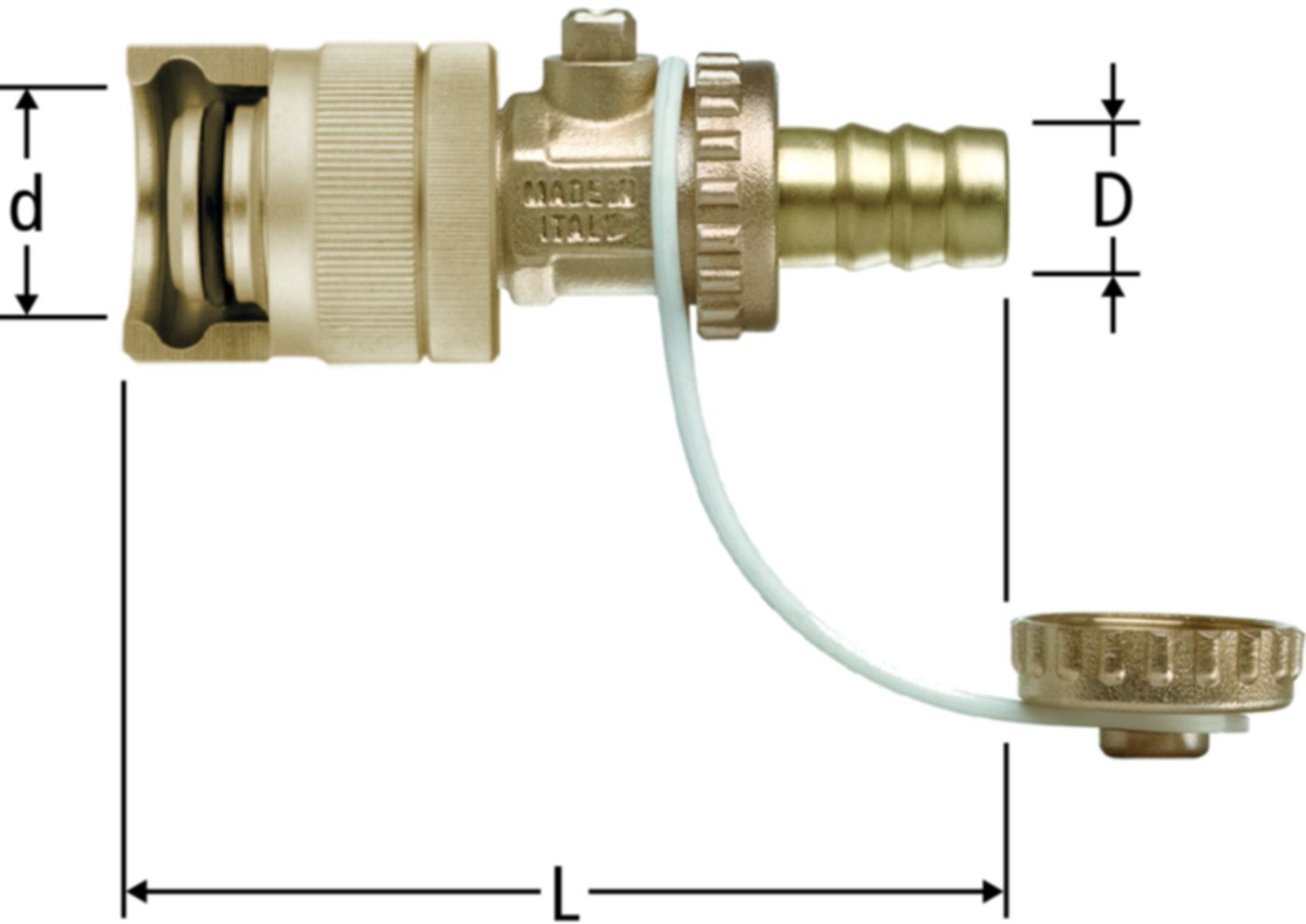 Verschlussgarnitur 18 mm 81048.23 - Nussbaum Armaturen Nettoartikel
