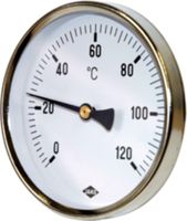 Rohranliege-Thermometer d 63mm 0-120°C "6239.120.0002 mit Spannfeder bis 2""" - Jako Mano- und Thermometer