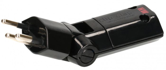 Abzweigstecker clipclap 1xT13 schwarz 180°vertikal drehbar 130°horizontal, Kinderschutz - Elektrozubehör