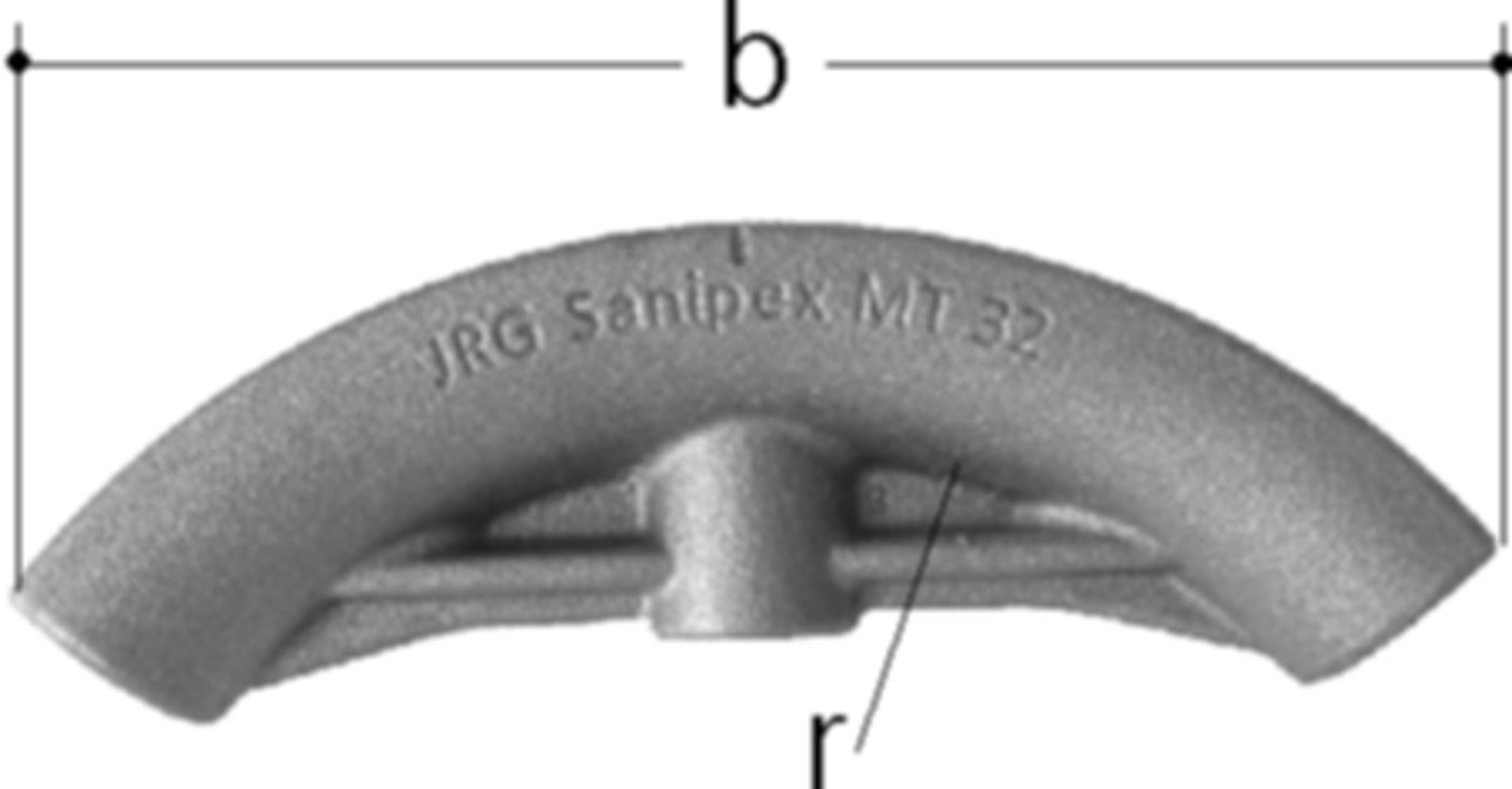 Biegeschablone 16mm 4855.016 - JRG Sanipex-MT-Formstücke/Rohre in Stg.