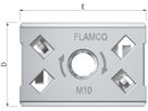 ClickFit Gleitmutter M8 80307 - Flamco-Rohrschellen