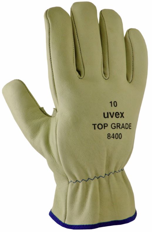 UVEX Arbeitshandschuh top grade 8500 Gr. 10, weissgrau, Nappaleder, Art. 60290 - Arbeitsschutz