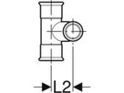 Kreuzstück 90° 15-15mm 21504 - Mapress-Heizungs-Formstücke