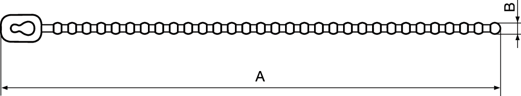 Knoten-Kabelbinder PA 6.6 natur BN20311 3,5x180 - Kabelbinder PA