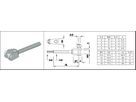 Gabeln 6-kantverpresst zu Seil 3-6 mm Seil-Ø 4 mm GL 66 mm 1.4301 - INOXTECH-Handlauf-/Geländer-System