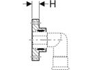 Wandscheibenhalterung 15mm 90282 - Mapress-Sanitär-Presssystem-Formstücke