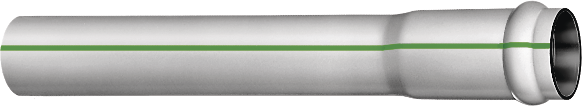 NW: 72/ 60 L: 10m, gemufft mit grünen Streifen - C+S Kabelschutzrohre aus LDPE