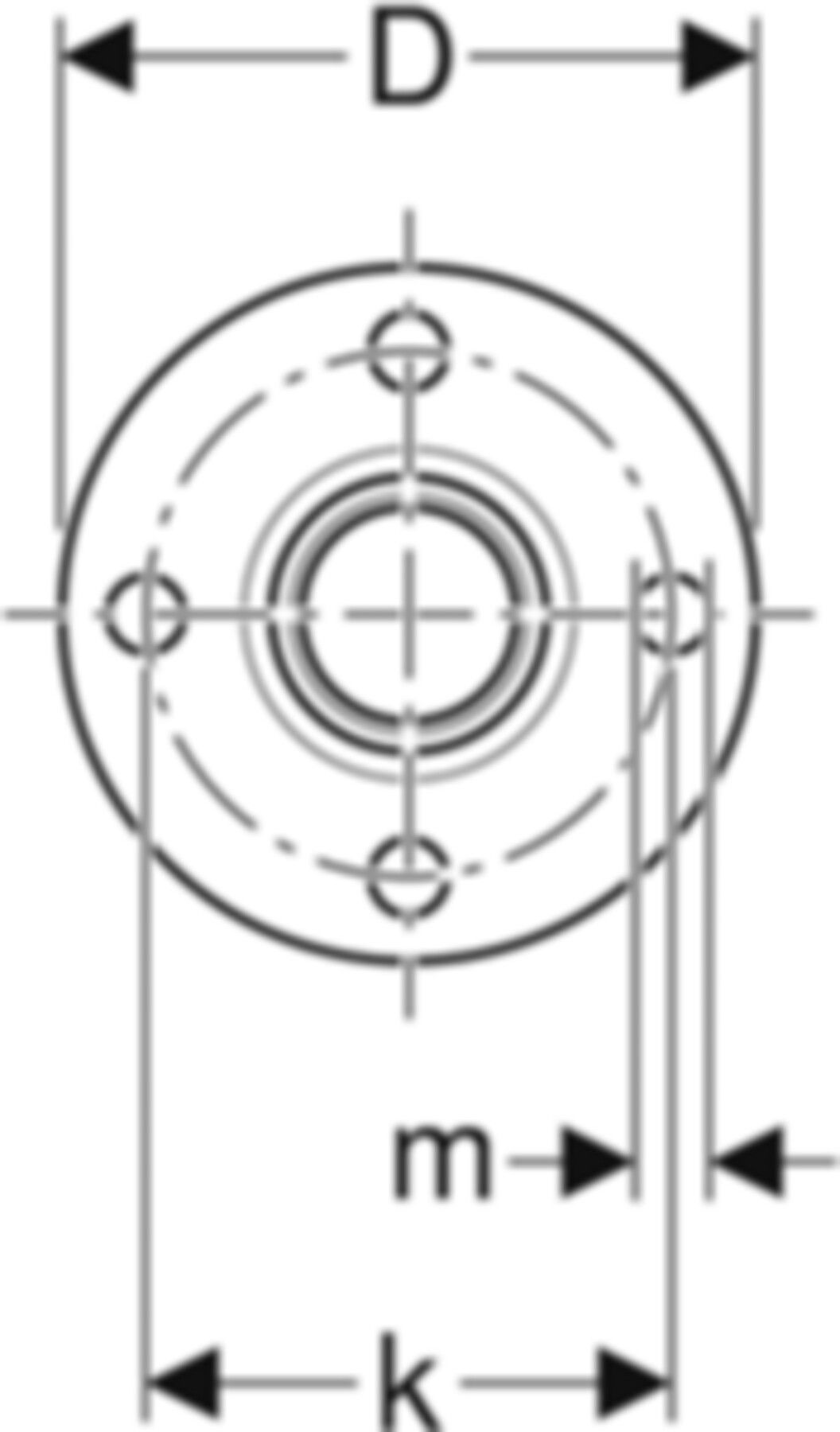 Flansch mit Muffe PN 10/16 54mm 33738 - Mapress-Sanitär-Presssystem-Formstücke