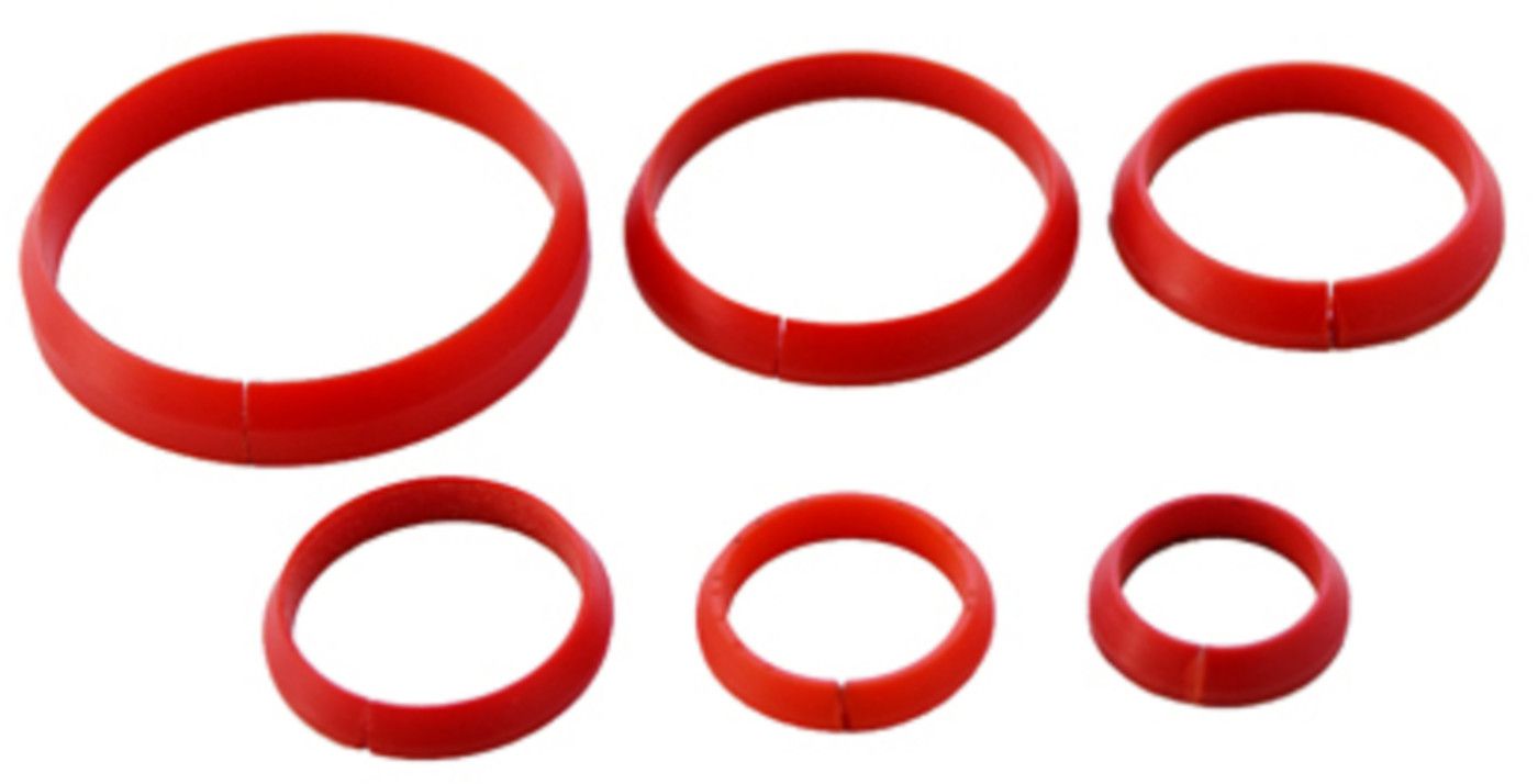 Rote Kunststoff-Ringe zum lösen der Verbindung DN 42 9896.0042 - SudoFIT-Werkzeuge/Ersatzteile