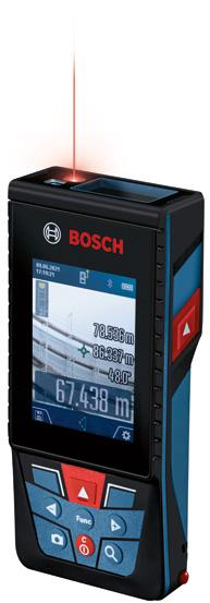 Bosch Laser-Entfernungsmesser 150-27 C bis 150m, IP54, 1 x 3,6 V Li-Ion Akku, roter Laser - Bosch Elektrowerkzeuge