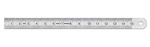 VOGEL Stahlmassstab, INOX blendfrei 200 x 13 x 0.5mm, 1/2mm und 1mm Teilung - Längenmessen