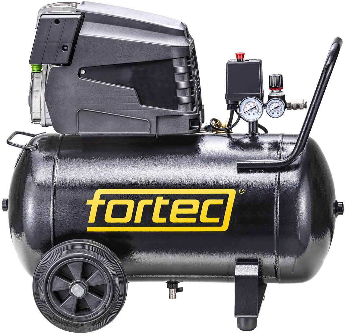 FORTEC Druckluft-Kompressor 230V , Kessel 50 L , 9bar , 250 L/min - Druckluft, Zubehör